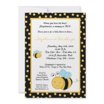 5x7 Spring Honey Bumble Bee Baby Shower Invitation