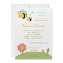 5x7 Spring Honey Bumble Bee Baby Shower Invitation