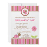 5x7 Spring Lady Bug Snail Baby Shower Invitation