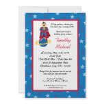 5x7 Super Hero Kid Boy Birthday Party Invitation
