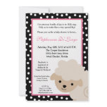 5x7 Sweet Pink Farm Sheep Baby Shower Invitation