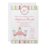 5x7 Trendy Chic Tea Party Birthday Part Invitation