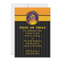5x7 Werewolf Jack-o-Lantern Halloween Invitations