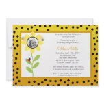 5x7 Yellow Spring Flower Birthday Shower Invite invitations