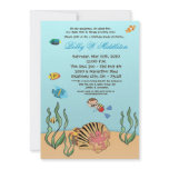 5x7Boy Under the Sea  Birthday Party Invitation