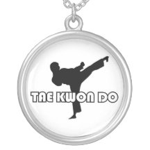 606-5-2 Tae Kwon Do Silver Necklace