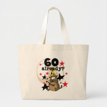 60 Already Birthday Canvas Bags