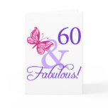 60 And Fabulous Birthday cards