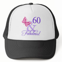 60 And Fabulous Birthday Mesh Hat