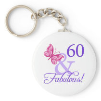 60 And Fabulous Birthday Key Chains