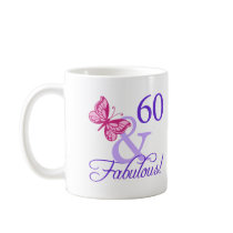 60 And Fabulous Birthday Mugs