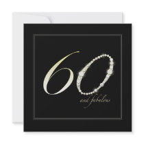 60 and Fabulous Birthday Party Invitation