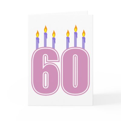 60 Birthday Candles (Pink / Purple) by LushLaundry