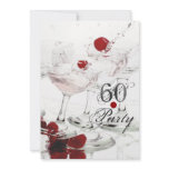 60 Birthday celebration party major CUSTOMIZE Personalized Invitations
