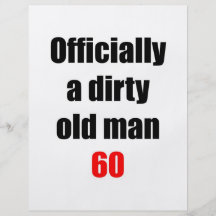 60  Dirty Old Man Flyers