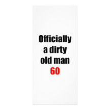 60  Dirty Old Man Rack Card Design