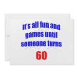 60 Fun and Games Personalized Invitation