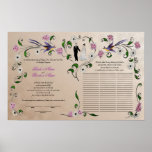 60 guests Quaker Wedding in summer - rose, rose Posters
