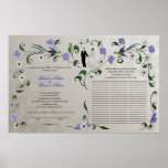 60 guests Quaker Wedding in Summer - silver Posters