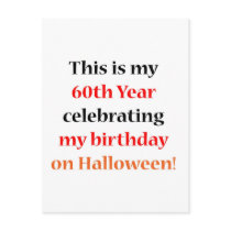 60 Halloween Birthday Postcards