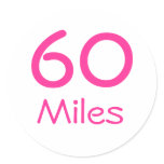 60 Miles Stickers