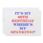 60 Where's my spanking? invitations