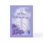 60 Year Anniversary Plum, Religious Card