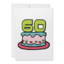 60 Year Old Birthday Cake Announcements