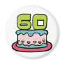 60 Year Old Birthday Cake Magnet
