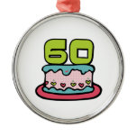 60 Year Old Birthday Cake Ornaments