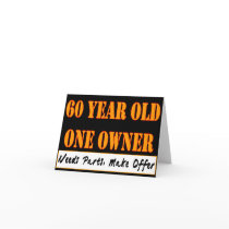 60 Year Old, One Owner - Needs Parts, Make Offer Greeting Card