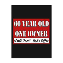 60 Year Old, One Owner - Needs Parts, Make Offer Post Card
