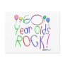 60 Year Olds Rock ! Postcard