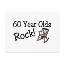 60 Year Olds Rock (Rocking Chair) Postcard