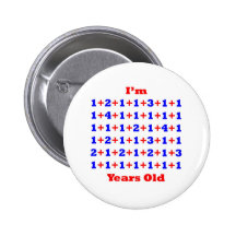 60 Years old! Pinback Buttons