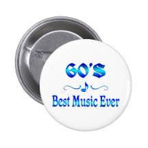 60s Best Music Pinback Buttons