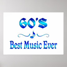 60s Best Music Poster