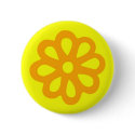 60's flower button