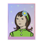 60's Girl Postcard