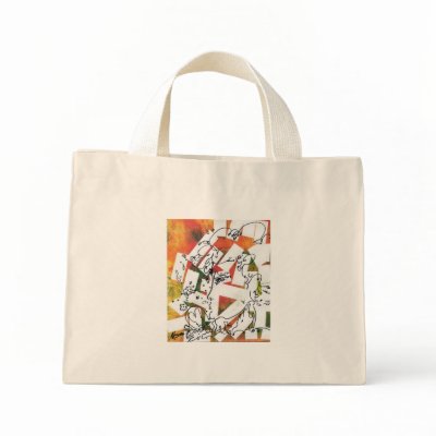 60s Graffiti painting Bags by marcoart