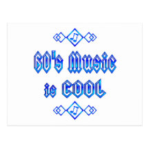 60's Music is Cool Post Cards