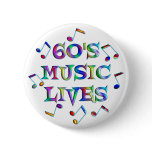 60s Music Lives Button