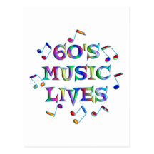 60s Music Lives Postcards