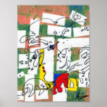 60s Peter Max style drawing vintage Posters