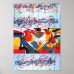 60s Peter Max style I CAN'T STOP LOVING YOU Print