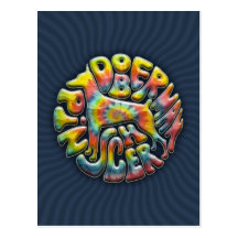 60's Tie-Dye Doberman Post Card
