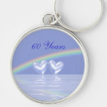 60th Anniversary Diamond Hearts Key Chain