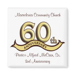 60th Anniversary Party Favors Fridge Magnets