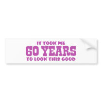 60th Birthday Bumper Sticker