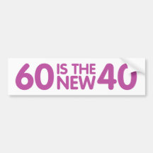 60th birthday bumper sticker